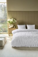 Rivièra Maison Baumwolle Bettwäsche RM Ruffle White 155 cm x 220 cm weiß
