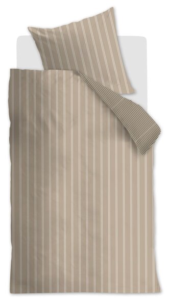 vtwonen Baumwolle Bettwäsche VT Mini Stripe al 135 cm x 200 cm natur