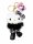 Hello Kitty Plüsch Schlüsselanhänger 10 cm Leo schwarz Taschenanhänger Kuscheltier Plüschtier Bagclip Stofftier Anime Plush Cute Plushie Halloween Weihnachten Geschenke für Kinder