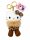 Hello Kitty Plüsch Schlüsselanhänger 10 cm Leo braun Taschenanhänger Kuscheltier Plüschtier Bagclip Stofftier Anime Plush Cute Plushie Halloween Weihnachten Geschenke für Kinder