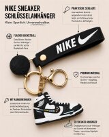 Sneaker-Rucksackanhänger Bag 6cm Basketball & Karabiner schwarz weiß