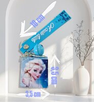 Mini Würfel Frozen die Eiskönigin 3,5 x 3,5 cm Schlüsselanhänger mit Glocke und Motivwürfel Cubix Zauberwürfel für Kinder Geschenke