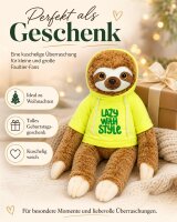 Faultier Kuscheltier XXL 85 cm Plüschtier Plush Stofftier Lazy Gelb