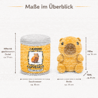 Capybara Kuscheltier in Dose, Plüschtier sortiert, ca. 19 cm weich Kinder Deko Geschenk