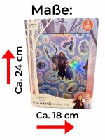 Frozen Eisk&ouml;nigin Aufkleber Sticker Fun Set 8 Blatt Aufkleber Kinder 24x18 cm mit Anna, Elsa, Olaf