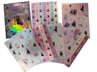 Frozen Eisk&ouml;nigin Aufkleber Sticker Fun Set 8 Blatt Aufkleber Kinder 24x18 cm mit Anna, Elsa, Olaf