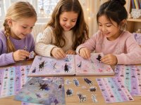 Frozen Eisk&ouml;nigin Aufkleber Sticker Fun Set 8 Blatt Aufkleber Kinder 24x18 cm mit Anna, Elsa, Olaf