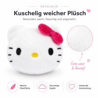 Hello Kitty and Friends Mystery Kapsel Plüschfigur, 1 zufällige Sammelfigur in Kugel, ca. 5,5 x 6 cm, weicher Mini Plüsch, Überraschungsfigur für Kinder, Geschenkidee