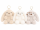 Pl&uuml;sch Hase Schl&uuml;sselanh&auml;nger, flauschiger Hasen Anh&auml;nger, &Uuml;berraschungsfarbe, kleiner Kuscheltier Anh&auml;nger f&uuml;r Rucksack Tasche Schl&uuml;ssel, Geschenk f&uuml;r Kinder M&auml;dchen Jungen
