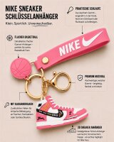 Sneaker-Rucksackanhänger Bag 6cm Basketball & Karabiner rosa