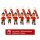 Fußball Schlüsselanhänger Ronaldo Bagclip Rucksackanhänger PVC Figur mit Band – 1 von 6 Designs