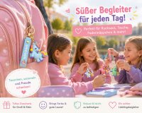 Einhorn Schlüsselanhänger Bagclip, Rucksack...