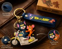 Tom und Jerry Comic Schlüsselanhänger mit Schlüsselband Überraschungsdesign Anhänger