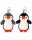 Plüsch Pinguin Schlüsselanhänger mit Karabiner – Flauschiger Taschenanhänger aus Plüsch, Schmuck Accessoire für Handtasche, Rucksack oder Schlüsselbund, 2 Varianten, Design nicht wählbar