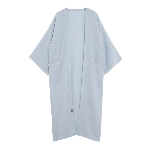 Knit Factory | Elva Kimono Lang Serein Blue - 36/42 | Hellblau