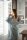 Knit Factory | Elva Kimono Lang Serein Blue - 36/42 | Hellblau