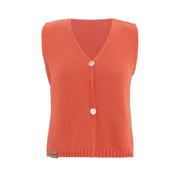 Knit Factory | Lumi Strickweste Sunset Orange - 36/38