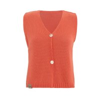Knit Factory | Lumi Strickweste Sunset Orange - 36/38