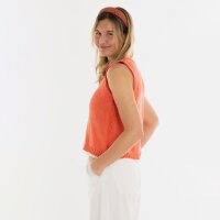 Knit Factory | Lumi Strickweste Sunset Orange - 36/38