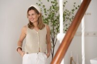 Knit Factory | Lumi Strickweste Woolwhite - 36/38 | Weiß