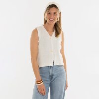 Knit Factory | Lumi Strickweste Woolwhite - 36/38 |...