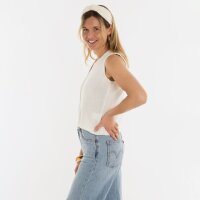 Knit Factory | Lumi Strickweste Woolwhite - 36/38 | Weiß