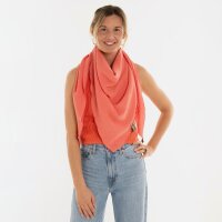 Knit Factory | Liv Dreieckstuch Sunset Orange | 190x85 cm