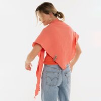 Knit Factory | Liv Dreieckstuch Sunset Orange | 190x85 cm