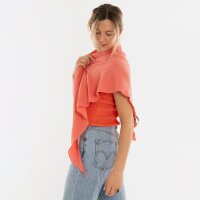 Knit Factory | Liv Dreieckstuch Sunset Orange | 190x85 cm
