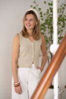 Knit Factory | Lumi Strickweste Leinen - 40/42 | Braun