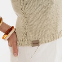 Knit Factory | Lumi Strickweste Leinen - 40/42 | Braun