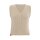 Knit Factory | Lumi Strickweste Leinen - 40/42 | Braun