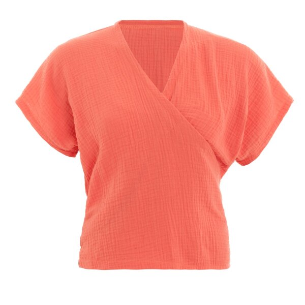 Knit Factory | Dani Wickeltop Sunset Orange - 36/42