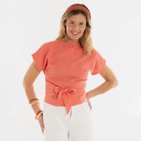 Knit Factory | Dani Wickeltop Sunset Orange - 36/42