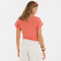 Knit Factory | Dani Wickeltop Sunset Orange - 36/42