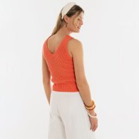 Knit Factory | Layla Gestricktes Top Sunset Orange - 40/42