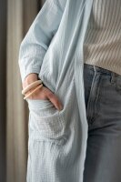 Knit Factory | Elva Kimono Lang Woolwhite - 36/42 | Weiß