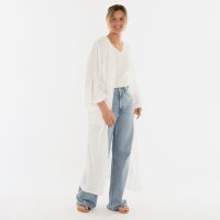 Knit Factory | Elva Kimono Lang Woolwhite - 36/42 | Weiß