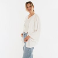 Knit Factory | Elva Kimono Kurz Woolwhite - 36/42 | Weiß