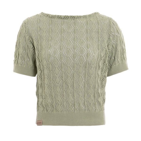 Knit Factory | Nomi Strickpullover Olive Mist - 36/38 | Grün