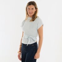 Knit Factory | Dani Wickeltop Serein Blue - 36/42 | Hellblau