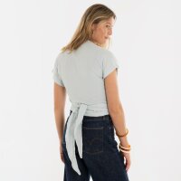 Knit Factory | Dani Wickeltop Serein Blue - 36/42 | Hellblau