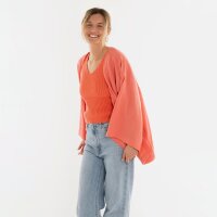 Knit Factory | Elva Kimono Kurz Sunset Orange - 36/42