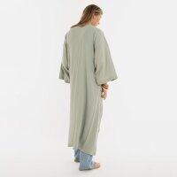 Knit Factory | Elva Kimono Lang Olive Mist - 36/42 | Grün