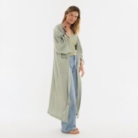 Knit Factory | Elva Kimono Lang Olive Mist - 36/42 | Grün