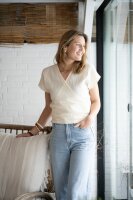 Knit Factory | Dani Wickeltop Woolwhite - 36/42 | Weiß