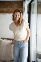 Knit Factory | Dani Wickeltop Woolwhite - 36/42 | Weiß