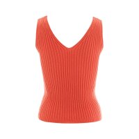 Knit Factory | Layla Gestricktes Top Sunset Orange - 36/38