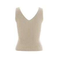 Knit Factory | Layla Gestricktes Top Leinen - 36/38 | Braun