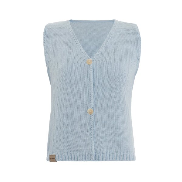 Knit Factory | Lumi Strickweste Serein Blue - 40/42 | Hellblau